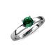 4 - Kyle Emerald Solitaire Ring  