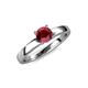 4 - Kyle Ruby Solitaire Ring  