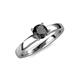 4 - Kyle Black Diamond Solitaire Ring  