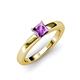 3 - Kyle Princess Cut Amethyst Solitaire Engagement Ring 