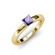 3 - Kyle Princess Cut Iolite Solitaire Engagement Ring 