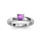 2 - Kyle Princess Cut Amethyst Solitaire Engagement Ring 