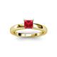 2 - Kyle Princess Cut Ruby Solitaire Engagement Ring 