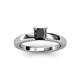 2 - Kyle Princess Cut Black Diamond Solitaire Engagement Ring 