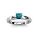 2 - Kyle Princess Cut London Blue Topaz Solitaire Engagement Ring 