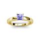 2 - Kyle Princess Cut Tanzanite Solitaire Engagement Ring 