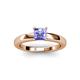 2 - Kyle Princess Cut Tanzanite Solitaire Engagement Ring 