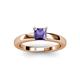 2 - Kyle Princess Cut Iolite Solitaire Engagement Ring 
