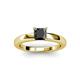 2 - Kyle Princess Cut Black Diamond Solitaire Engagement Ring 