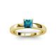 2 - Kyle Princess Cut London Blue Topaz Solitaire Engagement Ring 