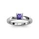 2 - Kyle Princess Cut Iolite Solitaire Engagement Ring 