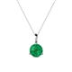 Sheryl 6.00 mm Emerald Solitaire Pendant 