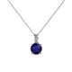 1 - Celyn Blue Sapphire and Diamond Pendant 