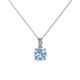 1 - Celyn Aquamarine and Diamond Pendant 