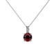 1 - Celyn Red Garnet and Diamond Pendant 