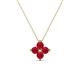 1 - Anthea Ruby Floral Pendant 