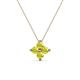 1 - Anthea Yellow Diamond Floral Pendant 