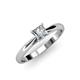 4 - Celine Princess Cut Diamond Solitaire Engagement Ring 