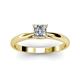 3 - Celine Princess Cut Diamond Solitaire Engagement Ring 