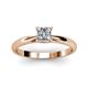 3 - Celine Princess Cut Diamond Solitaire Engagement Ring 