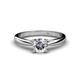 1 - Celine GIA Certified 6.50 mm Round Diamond Solitaire Engagement Ring 