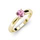 3 - Adsila Pink Tourmaline Solitaire Engagement Ring 