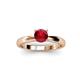 2 - Adsila Ruby Solitaire Engagement Ring 