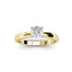 2 - Adsila White Sapphire Solitaire Engagement Ring 