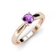 3 - Adsila Amethyst Solitaire Engagement Ring 
