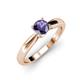 3 - Adsila Iolite Solitaire Engagement Ring 