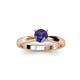 2 - Adsila Iolite Solitaire Engagement Ring 
