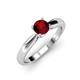 3 - Adsila Red Garnet Solitaire Engagement Ring 