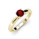 3 - Adsila Red Garnet Solitaire Engagement Ring 