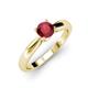 3 - Adsila Ruby Solitaire Engagement Ring 