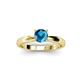 2 - Adsila Blue Diamond Solitaire Engagement Ring 