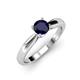3 - Adsila Blue Sapphire Solitaire Engagement Ring 