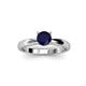 2 - Adsila Blue Sapphire Solitaire Engagement Ring 