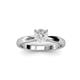 2 - Adsila White Sapphire Solitaire Engagement Ring 