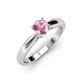 3 - Adsila Pink Tourmaline Solitaire Engagement Ring 