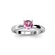 2 - Adsila Pink Tourmaline Solitaire Engagement Ring 