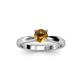 2 - Adsila Citrine Solitaire Engagement Ring 