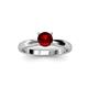 2 - Adsila Red Garnet Solitaire Engagement Ring 