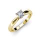 4 - Adsila Princess Cut Diamond Solitaire Engagement Ring 