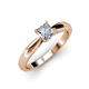 3 - Adsila Princess Cut Diamond Solitaire Engagement Ring 