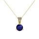 1 - Florin Blue Sapphire and Diamond Pendant 
