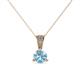 1 - Florin Aquamarine and Diamond Pendant 