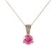 1 - Florin Pink Tourmaline and Diamond Pendant 