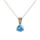 1 - Florin Blue Topaz and Diamond Pendant 