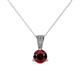 1 - Florin Red Garnet and Diamond Pendant 