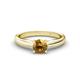 Adsila Citrine Solitaire Engagement Ring 